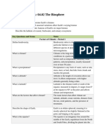 The Biosphere Worksheet 9th Grade