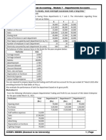 Departmental Question