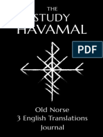 The Study Havamal - Original Old Norse 3 Carrie Overton