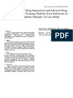 Assessing Drug-Drug Interaction and Adverse Drug Reactions While Treating Diabetic Foot Infections in  Type 2 Diabetic Patients: A Case Study