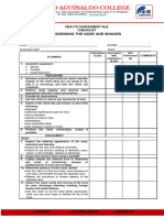 Ha Checklist 16 Assessing The Nose and Sinuses