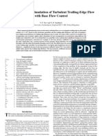 Y. F. Yao and N. D. Sandham - Direct Numerical Simulation of Turbulent Trailing-Edge Flow With Base Flow Control