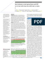 Meta Analysis: Association Between Rectal Gonorrhoea and HIV Incidence in Men Who Have Sex With Men