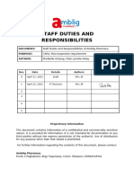 Duties and Responsibilities: Amblig Pharmacy