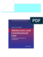 Complete Adolescents and Constitutional Law Regulating Social Contexts of Development Roger J. R. Levesque PDF For All Chapters