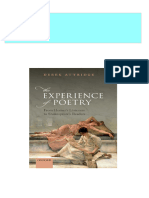 Full Download The Experience of Poetry: From Homer’s Listeners to Shakespeare’s Readers Derek Attridge PDF DOCX