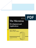 Microtron Development and Applications 1st Edition Yuri M. Tsipenyuk (Author) All Chapters Instant Download