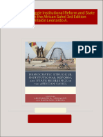 Full download Democratic Struggle Institutional Reform and State Resilience in the African Sahel 3rd Edition Villalón Leonardo A. pdf docx