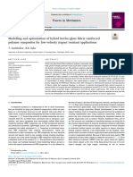 Modelling and Optimization of Hybrid Kevlar Glass Fabric Reinforced Polymer Composites for Low-Velocity Impact Resistant Applications