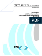 Etsi Ts 102.221 UICC-Terminal Interface Phy Logical Characteristics