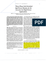 1) A Three-Phase Soft-Switched High-Power-Density DC-DC Converter