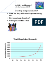 Sustainability and Energy ?