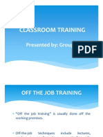 Off The Job Training