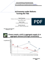 The Greek Economy Under Reform: Turning The Tide