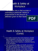 Health and Safety at The Workplace