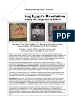 Translating Egypt's Revolution - Invitation