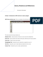 Translations, Rotations and Reflections: Geometer's Sketchpad