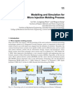 InTech-Modelling and Simulation For Micro Injection Molding Process