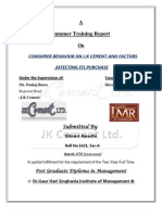 A Report On J.K Cement LTD