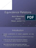 27 Equivalence Relations