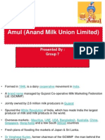 Amul (Anand Milk Union Limited) : Presented By: Group 7