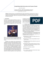 Object Segmentation Through Human-Robot Interactions in The Frequency Domain