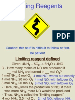 Limiting Reagents: Caution: This Stuff Is Difficult To Follow at First. Be Patient