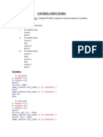 Control Structures Conditional Statements:-: Examples