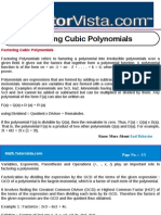 Factoring Cubic Polynomials