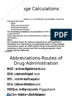 Dosage Calculations