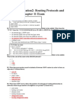 CCNA Exploration2: Routing Protocols and Concepts - Chapter 11 Exam