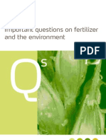 Fertilizers and The Environment