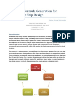 Extended Abstract - Empirical Formula Generation For Preliminary Ship Design