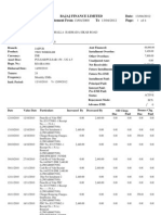 Bajaj Finance Limited Account Statement From Date: 13/04/2012 To 13/04/2012