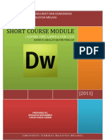 Short Course Module: (Adobe Dreamweaver Cs4)