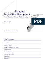 Project Auditing and Project Risk Management