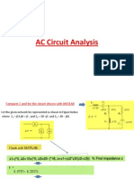 AC Analysis by MATLAB