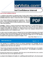 How To Find Confidence Interval