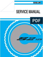 Daelim s2 125 Service Manual