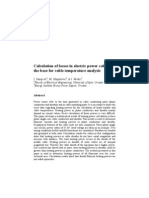 Calculation of Looses in Electric Power Cables As The Base For Cable Temperature Analysis