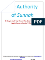 AuthorityOfSunnah MuftiTaqiUsmani