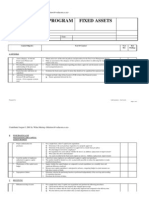 Audit Program Fixed Assets