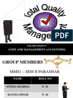 A Presentation On: Cost and Management Accounting