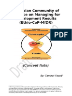 Ethio-CoP-MfDR-Concept Note June 2010 Version 2nd Draft