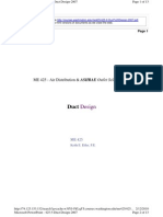 ASHRAE Duct Design