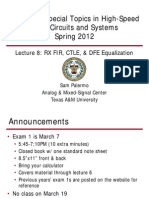 ECEN689: Special Topics in High-Speed Links Circuits and Systems Spring 2012