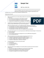 IBM RQM Sample Test #000-050