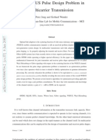 The WSSUS Pulse Design Problem in Multi Carrier Transmission