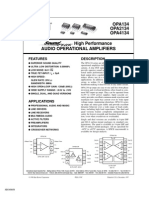 OPA2134 TI Datasheet