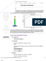 U of A ANSYS Tutorials - NonLinear Materials